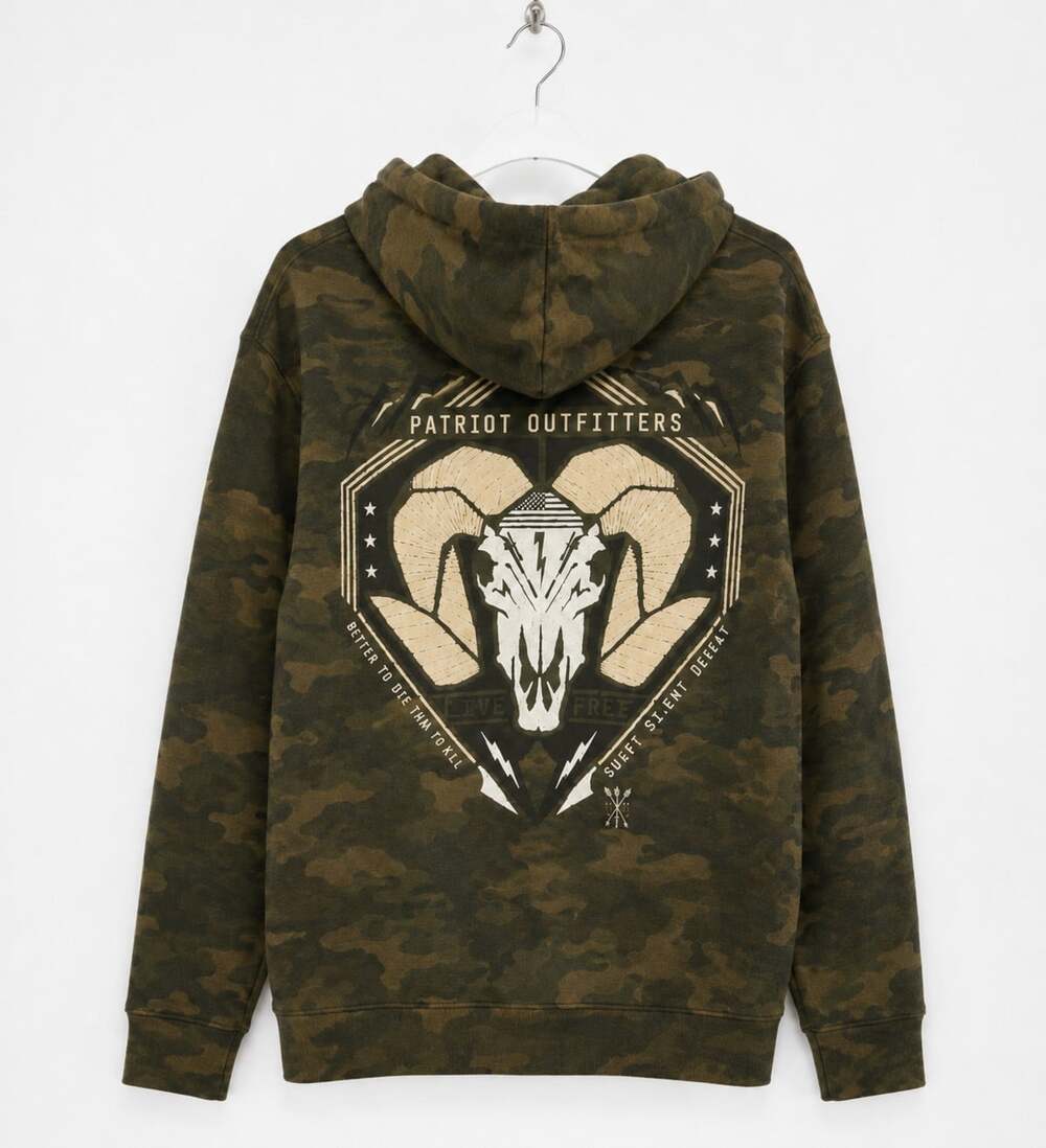 Howitzer Men's Hoodie Patriot Pullover Military Grunt MFG Medium NWT Z112 Camo